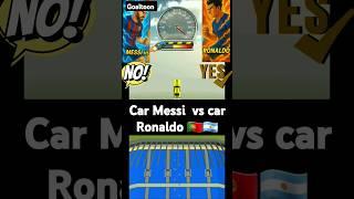 car messi vs car ronaldo #football #car #messi #ronaldo #goaltoon