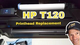 HP T120 How I Replaced my Printhead in Eleven Minutes.