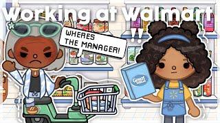 working at walmart! **ANGRY CUSTOMER** (WITH VOICE) II Toca boca roleplay