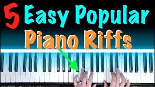 5 Popular Easy Piano Riffs For Beginners [Piano Tutorial]