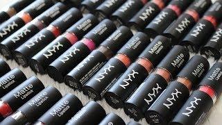 NYX Matte Lipstick Swatches | ALL 45 SHADES