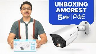 Amcrest Bullet 2K POE IP AI Camera Model IP5M-B1276EW-AI Unboxing & Feature Overview