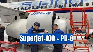 Superjet-100 with PD-8 Engine First Flight in March. MC-21-310RUS in Summer