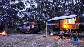 Blue Mountains Camping in our camper trailer - Megalong Valley NSW Australia