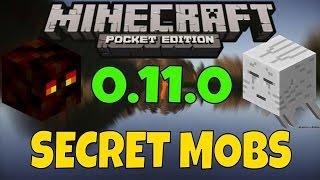 Секретные мобы в Minecraft PE 0.11.0 | Гасты, адские слизни, пещерные пауки