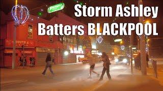 Blackpool Storm Ashley causes Chaos and Damage