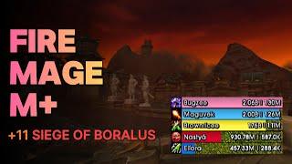 1.26M Overall (No Aug) +11 Siege of Boralus, Fire Mage M+, Season 1 The War Within