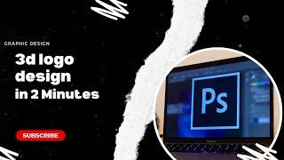 3D logo design in Photoshop | easy way | tips an tricks #3dlogodesign #photoshop