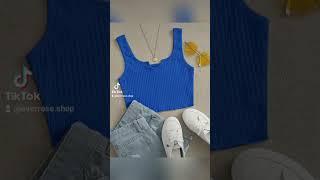 Rib crop tops.world wide delivery available.+94 75 960 9905.#croptops #fashion #smallbusiness