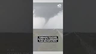 Tornado touches down in Florida residents flee path of Hurricane Milton