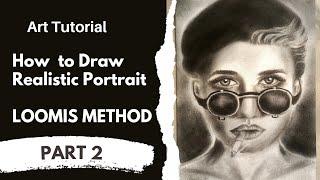 How to Shade a Portrait | Realistic Portrait Drawing for Beginners |Step-by-step tutorial |#portrait