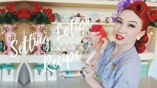 Pinup Hair Curling Series: DIY Setting Spray/Lotion with Miss Lady Lace