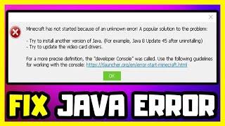 How to FIX Java Error in Minecraft/Tlauncher