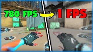 Valorant but every KILL, FPS gets WORSE!