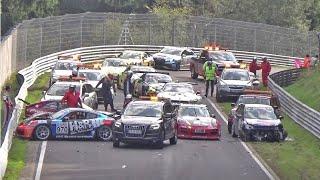 NÜRBURGRING CRASH & FAIL Compilation - Mistakes, Oil Spill Racing Nordschleife Nurburgring