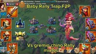 Rally trap F2P haciendo pruebas contra un gremio chino.Mixed rallies #lordsmobile