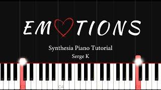 Emotions - Serge K \\ Synthesia Piano Tutorial
