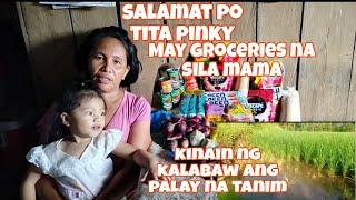 MARAMING SALAMAT PO TITA PINKY SA PADALA PO NINYO KINA MAMA | KINAIN NG KALABAW ANG PALAY NA TANIM