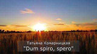 Татьяна Комарницкая 12+"Dum  spiro, spero" христианский стих