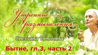 Утренние размышления и стихотворение Светланы Тимохиной Книга Бытие 3 глава, часть 2