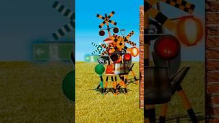 Wall  and Railroad crossing signal friend  #railroad #shorts