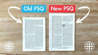 Schuyler Bible Comparison: Old PSQ vs. New PSQ