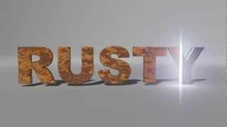 3ds max rust text particle effect