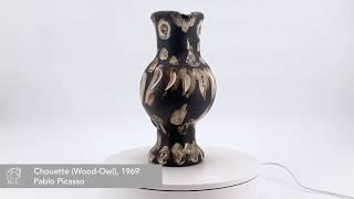 Pablo Picasso “Chouette (Wood-Owl), 1969 Madoura Ceramic Vase For Sale