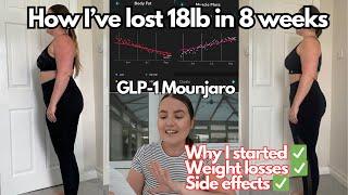 HOW IVE LOST 18LB IN 8 WEEKS on Mounjaro GLP1 medication for WEIGHT LOSS | WEEK 1-8 RESULTS