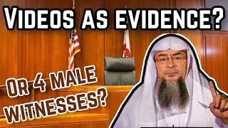 Can videos be used as evidence in accusing spouse of adultery, or must we still have 4 male witness?