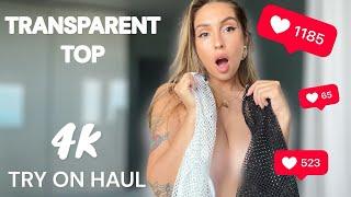 [4K] TRANSPARENT See-Through Clothes | Transparent Try on Haul