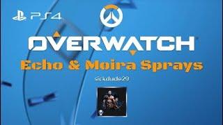 Overwatch - Echo & Moira Cute and Pixel Sprays