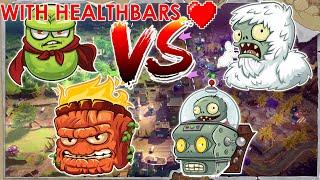 Super Bean and Giga Torchwood vs Mech Gargantuar and Yeti | PVZ GW2