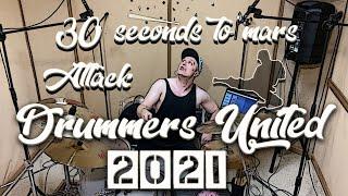 Конкурс Drummers United 2021, Комарь Дмитрий Н.31, Белгород, 30 seconds to mars- attack ,alternative