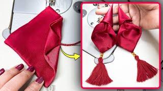 Blouse Back Latkan design, How to make Thread Hanging for Dress