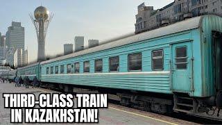 Inside a 3rd Class Train in Kazakhstan from Astana to Karaganda