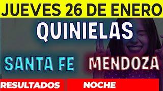 Resultados Quinielas Nocturna de Santa Fe y Mendoza, Jueves 26 de Enero