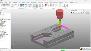 PowerMill 2019 Tutorial  | 2D Pocket  & T Slot Mill