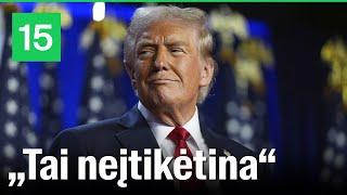 Donaldas Trumpas kreipėsi į rinkėjus: Ketiname padėti šaliai pasveikti