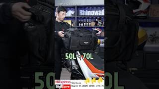 Switching up the style! ️ Check out different motorcycle tail bags in various sizes, colors,