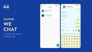 44.View User Profile Picture | UI Design | Chat App In Flutter