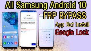 All Samsung Android 10 Frp Bypass Google Account Verification | Verify Your Account Remove