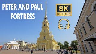 Peter and Paul Fortress ~ Saint Petersburg Walking Tour ~ 8К 50fpsAmbient Sounds