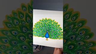 How to draw a peacock 