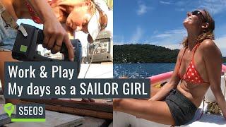 A sailor girl’s daily routine: Exploring islands and fixing stuff on my boat️- UNTIE THE LINES