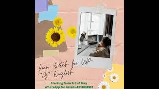 Announcement || New Batch for UP-TGT English || Orator Institute