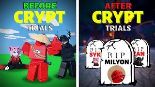 How'd I BEAT The CRYPT TRIALS By *MYSELF!* (Roblox Bedwars)