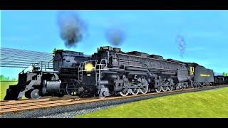 Union Pacific the "Big Boy" vs C&O H-8 Allegheny at 12000 tons! - Trainz