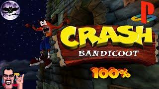 Crash Bandicoot прохождение 100% | Игра на ( PS1, PlayStation 1 ) Стрим rus