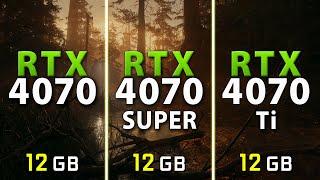 RTX 4070 vs RTX 4070 SUPER vs RTX 4070 Ti - Test in 11 Games | 1440p